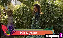 Petite asian teen kit rysha strips showing round ass tiny tits