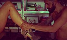 desperate for cash from foot fetish videos in heels