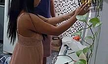 provoked the handyman my husband hired and he fucked my ass in front of cuck