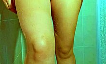 College Beauty's Brazilian Thong Shower Tease Drips Wet Pussy!!