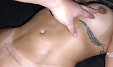 hey my little cousin flashing her bare pussy for me this morning