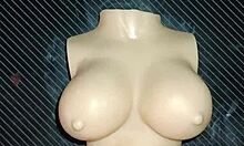 dolly begs for double penetration then blasts cum on her tits