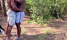 Bombadão roughly pounds screaming Brazilian hiker on trail.