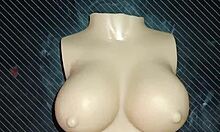 dolly begs for double penetration then blasts cum on her tits