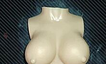 dolly begs for double penetration then blasts cum on her tits