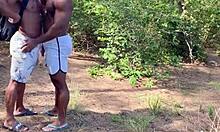 Bombadão roughly pounds screaming Brazilian hiker on trail.