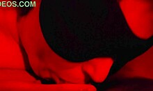 blindfolded plump wife gives intimate close-up deepthroat quickie blowjob