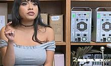 ever wonder what happens when hot petite latina teen gets caught sneaking around