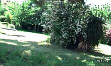 Horny French Mature Cougar In Lingerie Banged Outdoor By Repairman