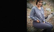 Petite Latina Student Bent Over in Forest for Surprise Outdoor Doggystyle Fuck