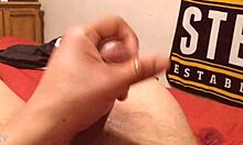 check out this cock teasing that builds to a massive cumshot