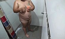 little did i know stepmom's shower ritual exposed her curves in hidden cam delight