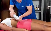 i couldn't resist lily starfire's huge tits after oiling her ebony curves during massage