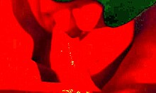 blindfolded plump wife gives intimate close-up deepthroat quickie blowjob