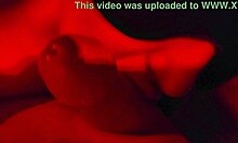 blindfolded plump wife gives intimate close-up deepthroat quickie blowjob