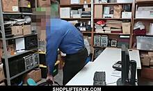 i can't believe how tight this cute blonde shoplifter feels tied up and pounded hard