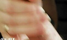 he explodes cumming as i tenderly lick and caress his throbbing cock with tongue