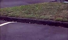 me and my tattooed bitch stopped for public piss play after restaurant laughs