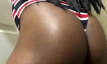 Sexy Black Shemale's Tempting Big Booty Curves