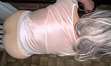 after chores, stepson eases stepmom's stress with deep pounding