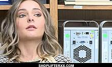 i can't believe how tight this cute blonde shoplifter feels tied up and pounded hard