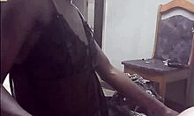 redhead black whore in dress sucks tiny boss cock at dirty dorm! want some?