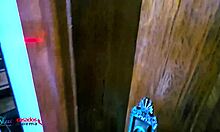black bull fucks hot wife hard in shower cuckold waits outside