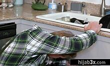 Muslim Teen Takes Handyman's Monster Cock Deep