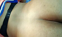 desi girl laila sucks her lover's big cock so deep before homemade wife fucking
