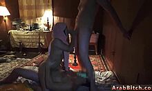 Russian teen fists PETITE army girl in hardcore group threesome