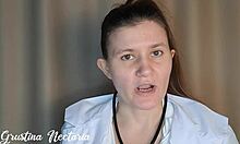 Toxic Russian Doctor Fails Domination! Patient Mouth-Fucks Her ASMR