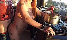 my sensual kitchen shoot with latina assistant turned into creampie pounding bliss