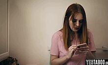 Pregnant Redhead Teen Railed Hard By Stepdad's Big Dick!