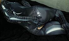 wanna see this spiderman cosplay slut's soaked pussy get pounded hard by indonesian cock?