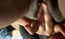 Skinny Ebony Streetwalker Fingers Wet Hairy Pussy Moaning on Bedroom Bed