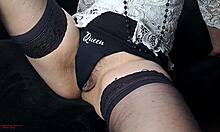 51-year-old camgirl teases hairy pussy and legs sensually