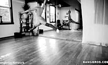 sexy latina brunette ballerina small natural tits fucked hard by big cock