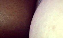 Latino Cock Deep in Black Girlfriend's Bedroom While Friend Watches