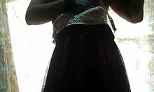 Lady Alice Rips Lingerie for Huge Dildo Deep Anal in High Heels Pantyhose