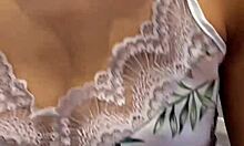 Real Backstage Threesome After Wet Shower With Lesbian Couple