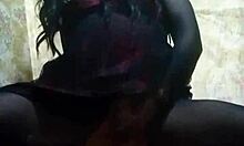 Lady Alice Rips Lingerie for Huge Dildo Deep Anal in High Heels Pantyhose