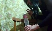 Lady Alice Rips Lingerie for Huge Dildo Deep Anal in High Heels Pantyhose