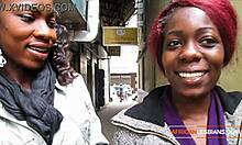 i'm so naughty eating this african lesbian teen's pussy while she talks dirty outdoors