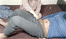 stepmom carefully trims my throbbing cock hair before deep rimjob session