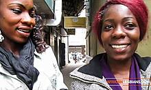 i'm so naughty eating this african lesbian teen's pussy while she talks dirty outdoors
