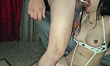 step-cousin milkmaid's beautiful petite body licked in surprise rimjob delight