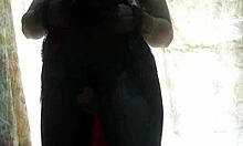 Lady Alice Rips Lingerie for Huge Dildo Deep Anal in High Heels Pantyhose