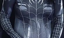wanna see this spiderman cosplay slut's soaked pussy get pounded hard by indonesian cock?