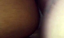 Latino Cock Deep in Black Girlfriend's Bedroom While Friend Watches