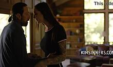 Old Guy Pounds Stepsons Slutty Teen Girlfriend in Cinema Passionately